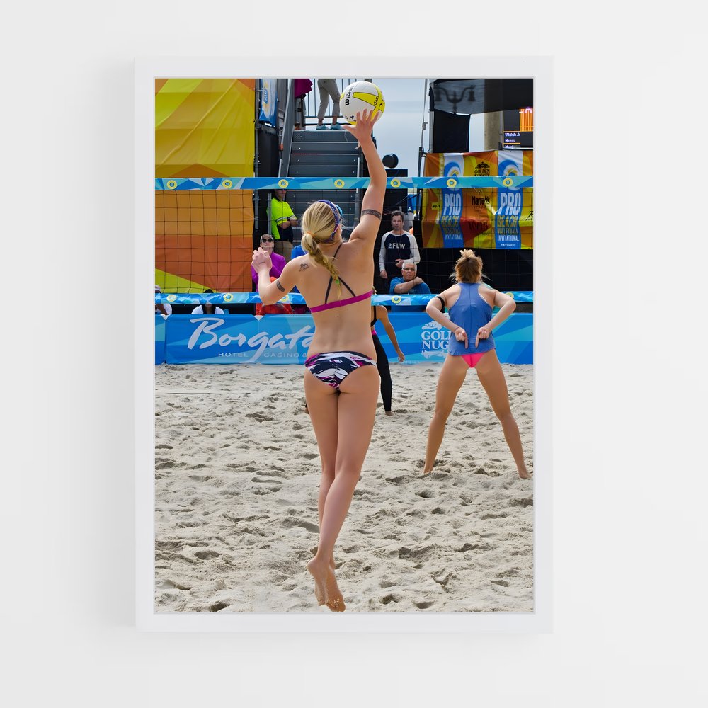 Poster Olympic beach – affiche Beach-volley (vue 3)